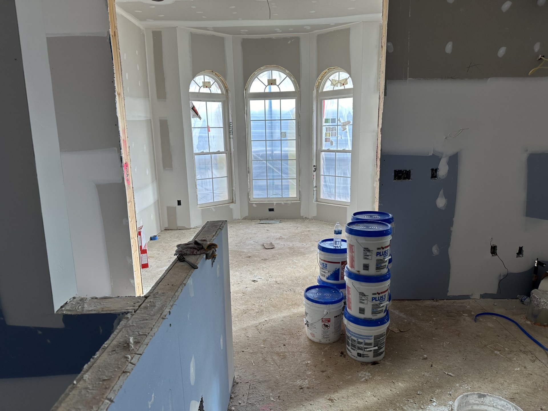 Interior in progress